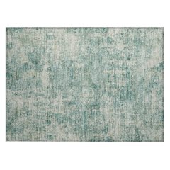 Machine Washable Indoor/Outdoor Chantille ACN2061 Teal 1'8" x 2'6" Rug