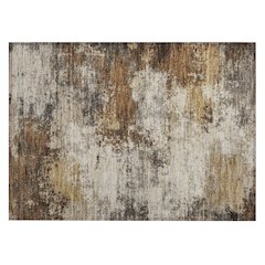Machine Washable Indoor/Outdoor Chantille ACN2064 Brown 1'8" x 2'6" Rug