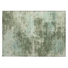 Machine Washable Indoor/Outdoor Chantille ACN2065 Aloe 1'8" x 2'6" Rug