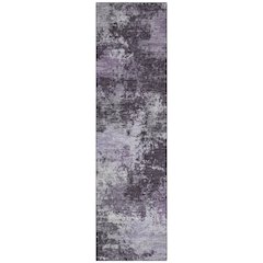 Machine Washable Indoor/Outdoor Chantille ACN2065 Purple 2'3" x 7'6" Runner Rug