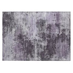 Machine Washable Indoor/Outdoor Chantille ACN2065 Purple 1'8" x 2'6" Rug