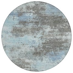 Machine Washable Indoor/Outdoor Chantille ACN2065 Taupe 8' x 8' Round Rug
