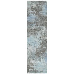 Machine Washable Indoor/Outdoor Chantille ACN2065 Taupe 2'3" x 7'6" Runner Rug