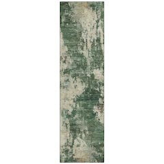 Machine Washable Indoor/Outdoor Chantille ACN2066 Fern 2'3" x 7'6" Runner Rug