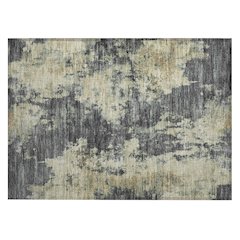 Machine Washable Indoor/Outdoor Chantille ACN2066 Gray 1'8" x 2'6" Rug