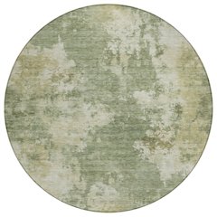 Machine Washable Indoor/Outdoor Chantille ACN2066 Sage 8' x 8' Round Rug