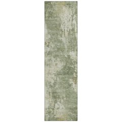 Machine Washable Indoor/Outdoor Chantille ACN2066 Sage 2'3" x 7'6" Runner Rug