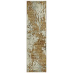 Machine Washable Indoor/Outdoor Chantille ACN2066 Terracotta 2'3"x7'6"Runner Rug