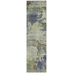 Machine Washable Indoor/Outdoor Chantille ACN2067 Purple 2'3" x 7'6" Runner Rug