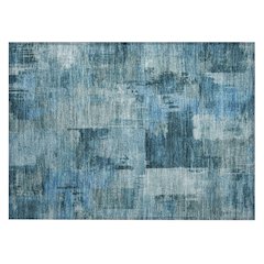 Machine Washable Indoor/Outdoor Chantille ACN2069 Blue 1'8" x 2'6" Rug