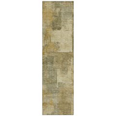 Machine Washable Indoor/Outdoor Chantille ACN2069 Khaki 2'3" x 7'6" Runner Rug