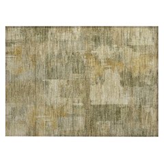 Machine Washable Indoor/Outdoor Chantille ACN2069 Khaki 1'8" x 2'6" Rug