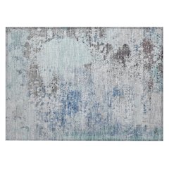 Machine Washable Indoor/Outdoor Chantille ACN2070 Turquoise 1'8" x 2'6" Rug