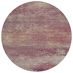 Machine Washable Indoor/Outdoor Chantille ACN2071 Merlot 8' x 8' Round Rug