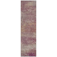 Machine Washable Indoor/Outdoor Chantille ACN2071 Merlot 2'3" x 7'6" Runner Rug