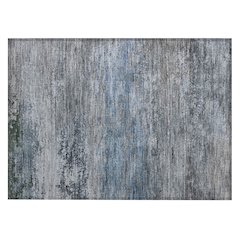 Machine Washable Indoor/Outdoor Chantille ACN2071 Pewter 1'8" x 2'6" Rug