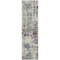 Machine Washable Indoor/Outdoor Chantille ACN2072 Linen 2'3" x 7'6" Runner Rug