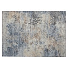 Machine Washable Indoor/Outdoor Chantille ACN2073 Denim 1'8" x 2'6" Rug