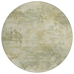 Machine Washable Indoor/Outdoor Chantille ACN2073 Sage 8' x 8' Round Rug