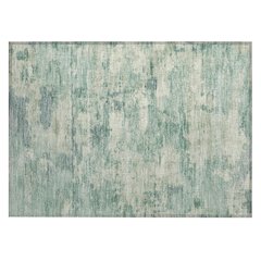 Machine Washable Indoor/Outdoor Chantille ACN2074 Teal 1'8" x 2'6" Rug