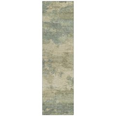 Machine Washable Indoor/Outdoor Chantille ACN2075 Seafoam 2'3" x 7'6" Runner Rug