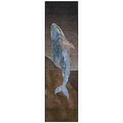 Machine Washable Indoor/Outdoor Chantille ACN2078 Brown 2'3" x 7'6" Runner Rug