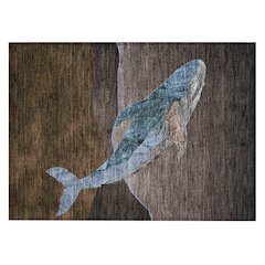Machine Washable Indoor/Outdoor Chantille ACN2078 Brown 1'8" x 2'6" Rug