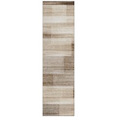 Machine Washable Indoor/Outdoor Chantille ACN2082 Brown 2'3" x 7'6" Runner Rug