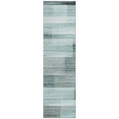Machine Washable Indoor/Outdoor Chantille ACN2082 Teal 2'3" x 7'6" Runner Rug