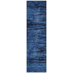 Machine Washable Indoor/Outdoor Chantille ACN2083 Blue 2'3" x 7'6" Runner Rug