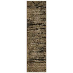 Machine Washable Indoor/Outdoor Chantille ACN2083 Brown 2'3" x 7'6" Runner Rug
