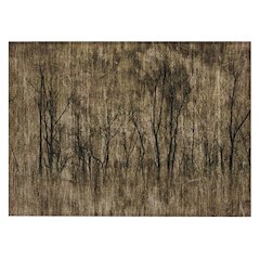 Machine Washable Indoor/Outdoor Chantille ACN2083 Brown 1'8" x 2'6" Rug