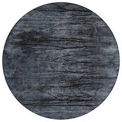 Machine Washable Indoor/Outdoor Chantille ACN2083 Charcoal 8' x 8' Round Rug