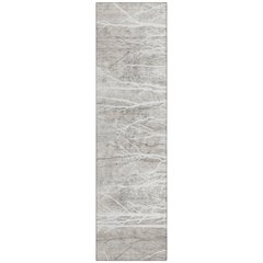 Machine Washable Indoor/Outdoor Chantille ACN2083 Silver 2'3" x 7'6" Runner Rug