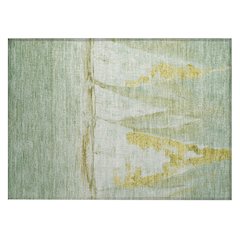 Machine Washable Indoor/Outdoor Chantille ACN2084 Green 1'8" x 2'6" Rug