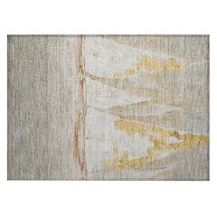 Machine Washable Indoor/Outdoor Chantille ACN2084 Taupe 1'8" x 2'6" Rug