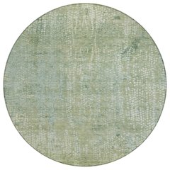 Machine Washable Indoor/Outdoor Chantille ACN2087 Green 8' x 8' Round Rug