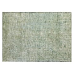 Machine Washable Indoor/Outdoor Chantille ACN2087 Green 1'8" x 2'6" Rug