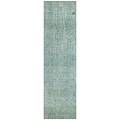 Machine Washable Indoor/Outdoor Chantille ACN2087 Teal 2'3" x 7'6" Runner Rug