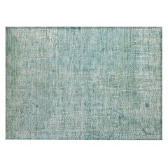 Machine Washable Indoor/Outdoor Chantille ACN2087 Teal 1'8" x 2'6" Rug