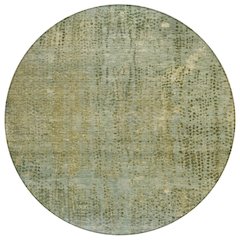 Machine Washable Indoor/Outdoor Chantille ACN2088 Green 8' x 8' Round Rug