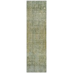 Machine Washable Indoor/Outdoor Chantille ACN2088 Green 2'3" x 7'6" Runner Rug