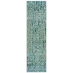 Machine Washable Indoor/Outdoor Chantille ACN2088 Teal 2'3" x 7'6" Runner Rug