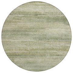 Machine Washable Indoor/Outdoor Chantille ACN2089 Aloe 8' x 8' Round Rug