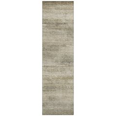 Machine Washable Indoor/Outdoor Chantille ACN2089 Taupe 2'3" x 7'6" Runner Rug