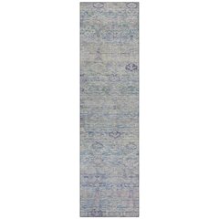 Machine Washable Indoor/Outdoor Chantille ACN2090 Plum 2'3" x 7'6" Runner Rug