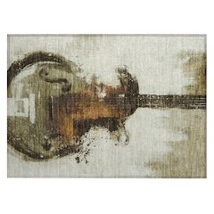 Machine Washable Indoor/Outdoor Chantille ACN2091 Brown 1'8" x 2'6" Rug