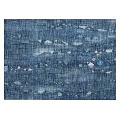Machine Washable Indoor/Outdoor Chantille ACN2092 Blue 1'8" x 2'6" Rug