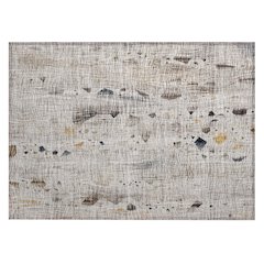Machine Washable Indoor/Outdoor Chantille ACN2092 Linen 1'8" x 2'6" Rug