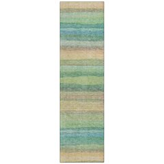Machine Washable Indoor/Outdoor Chantille ACN2093 Aloe 2'3" x 7'6" Runner Rug